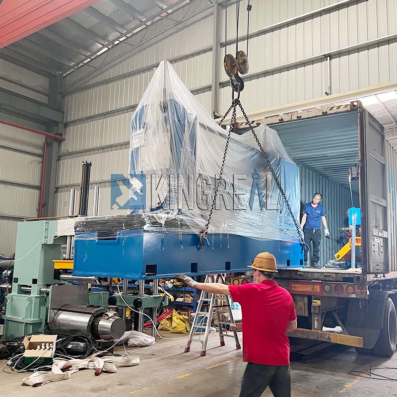 Mesin slit aluminium dihantar ke Rusia