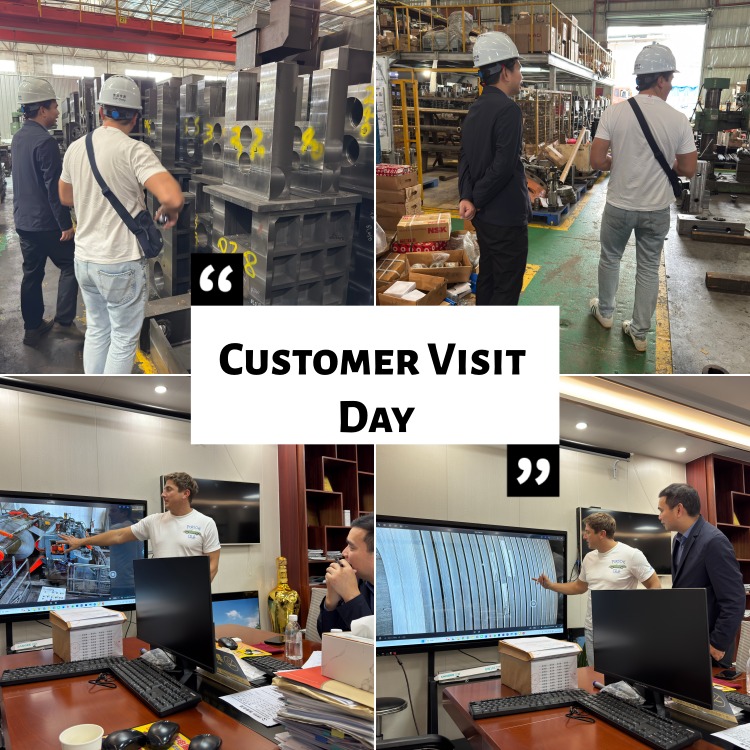 Pelanggan Poland di Kilang Mesin Slittle Metal Coil