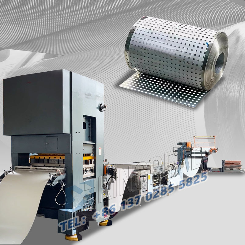 Perforasi gegelung lembaran dan mesin kulung